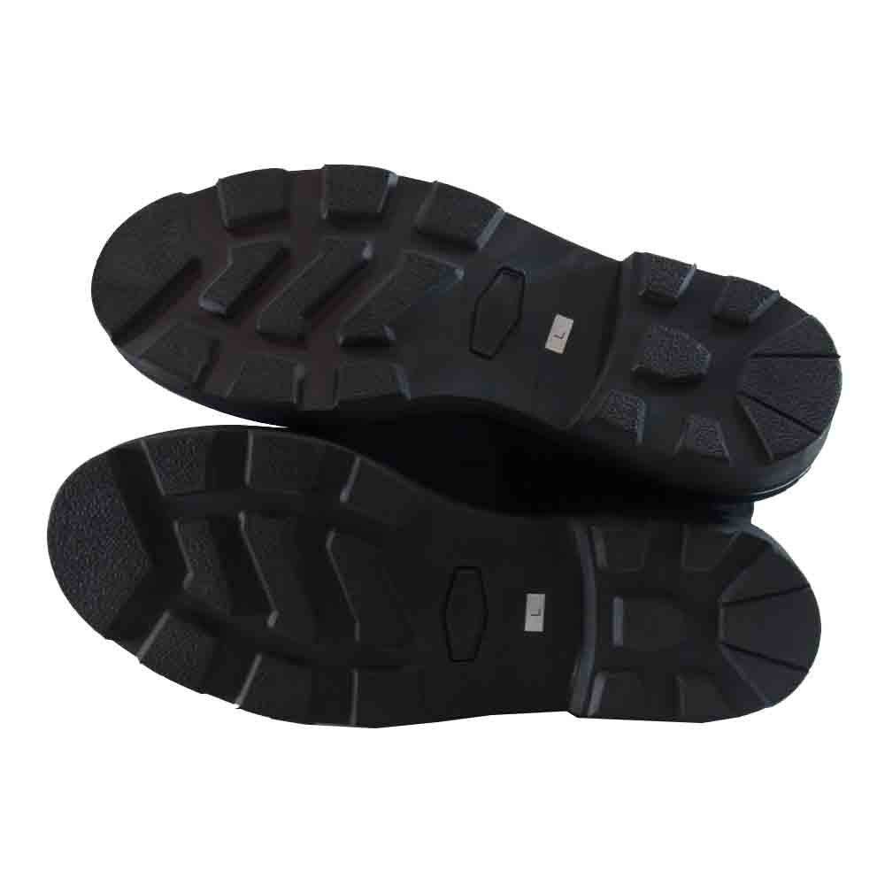 Yohji Yamamoto ヨウジヤマモト POUR HOMME プールオム センタージップ スエード ブーツ ブラック系 L【美品】【中古】