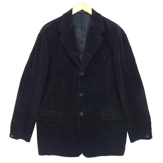Yohji Yamamoto ヨウジヤマモト POUR HOMME プールオム 太畝コーデュロイ ジャケット ブラック系 M【中古】