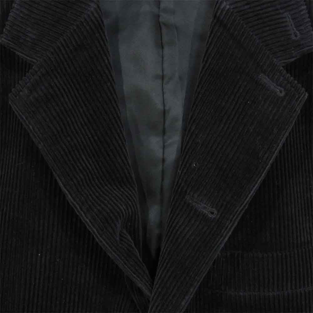 Yohji Yamamoto ヨウジヤマモト POUR HOMME プールオム 太畝コーデュロイ ジャケット ブラック系 M【中古】