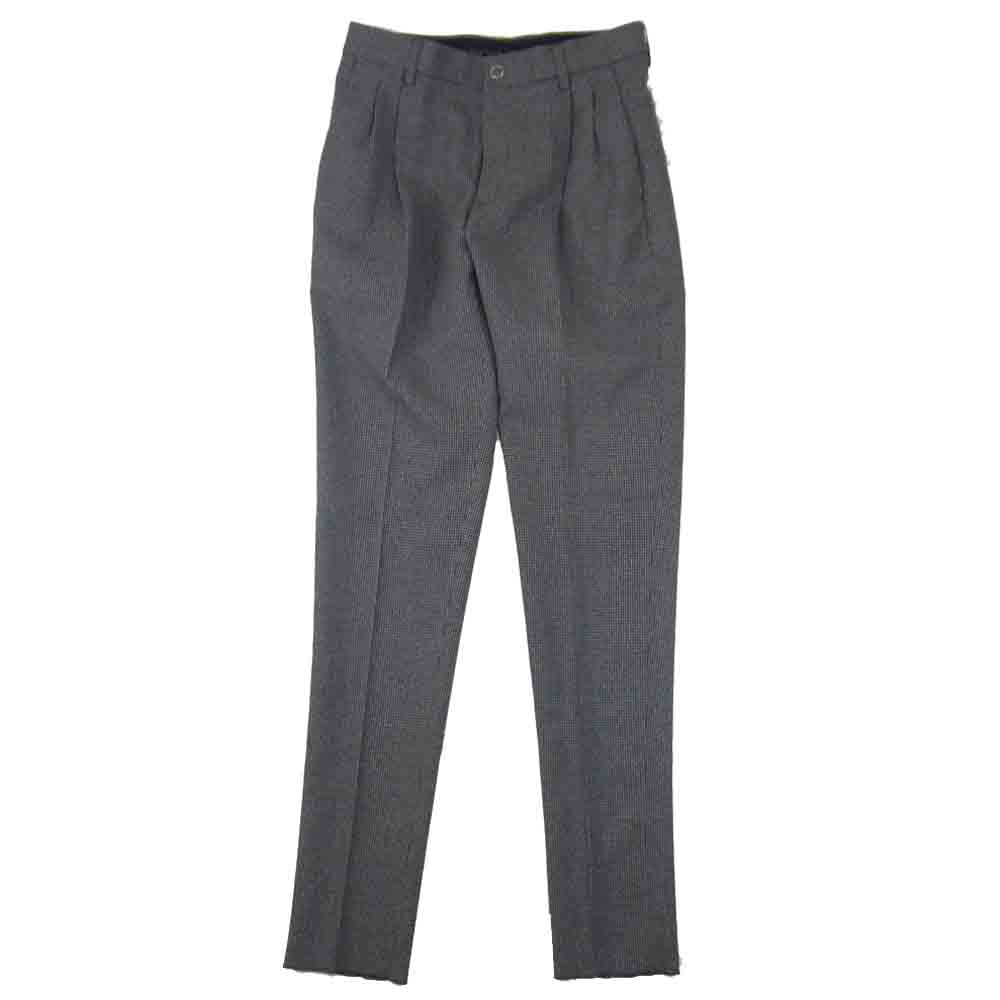 DESCENTE デサント 7749J194 未使用 ハウンドトゥース 千鳥格子柄 セットアップ テーラードジャケット テーパードパンツ スーツ　グレー グレー系 S【極上美品】【中古】