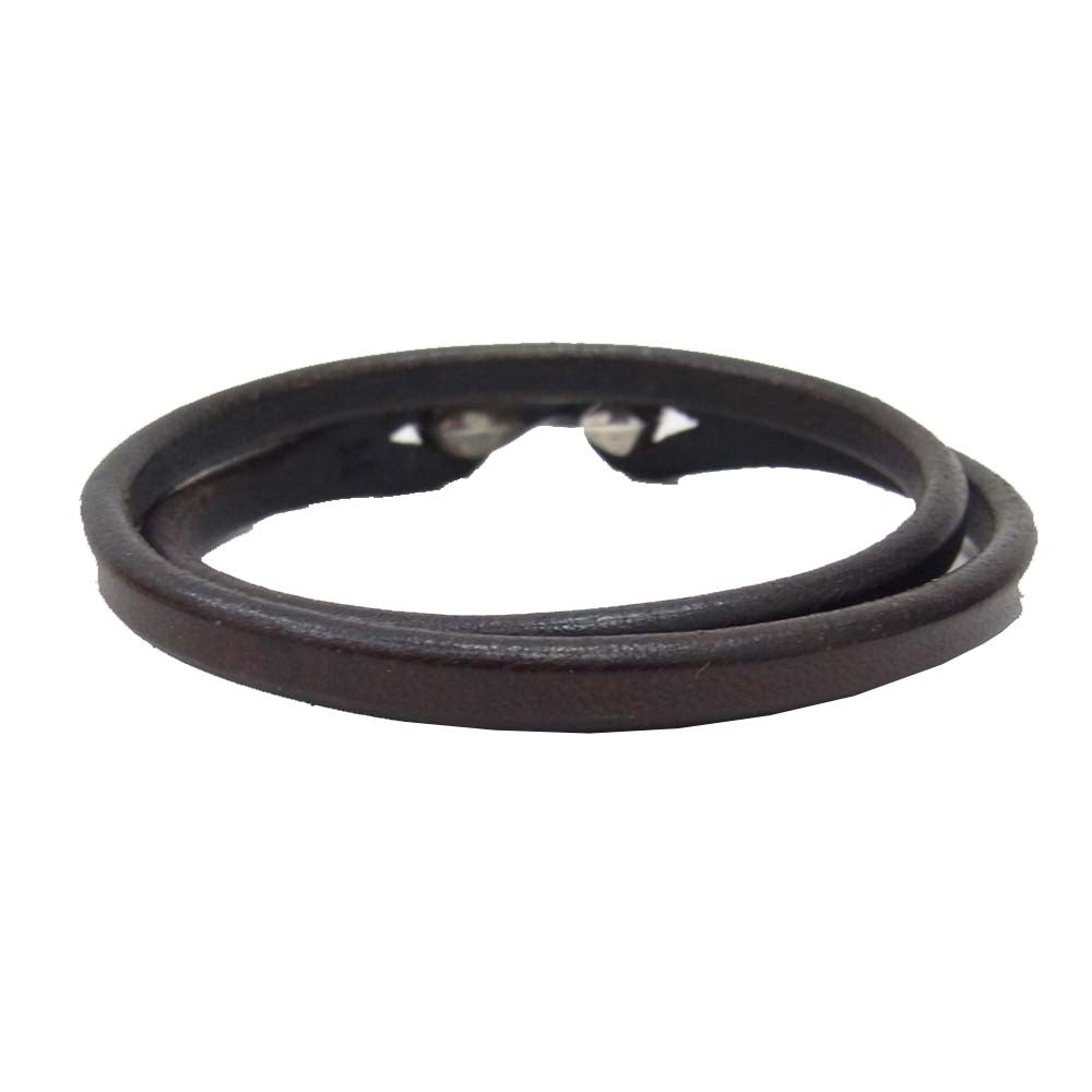 THE FLAT HEAD ザフラットヘッド レザー ブレスレット Sカン チョーカー ブラック系【中古】