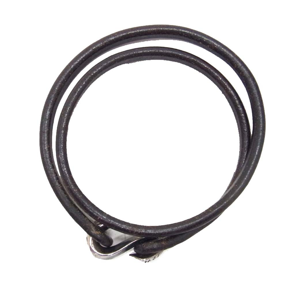 THE FLAT HEAD ザフラットヘッド レザー ブレスレット Sカン チョーカー ブラック系【中古】