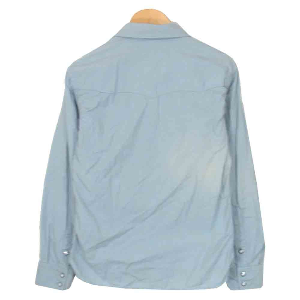 THE FLAT HEAD ザフラットヘッド シャンブレー ウエスタンシャツ ライトブルー系 40【中古】