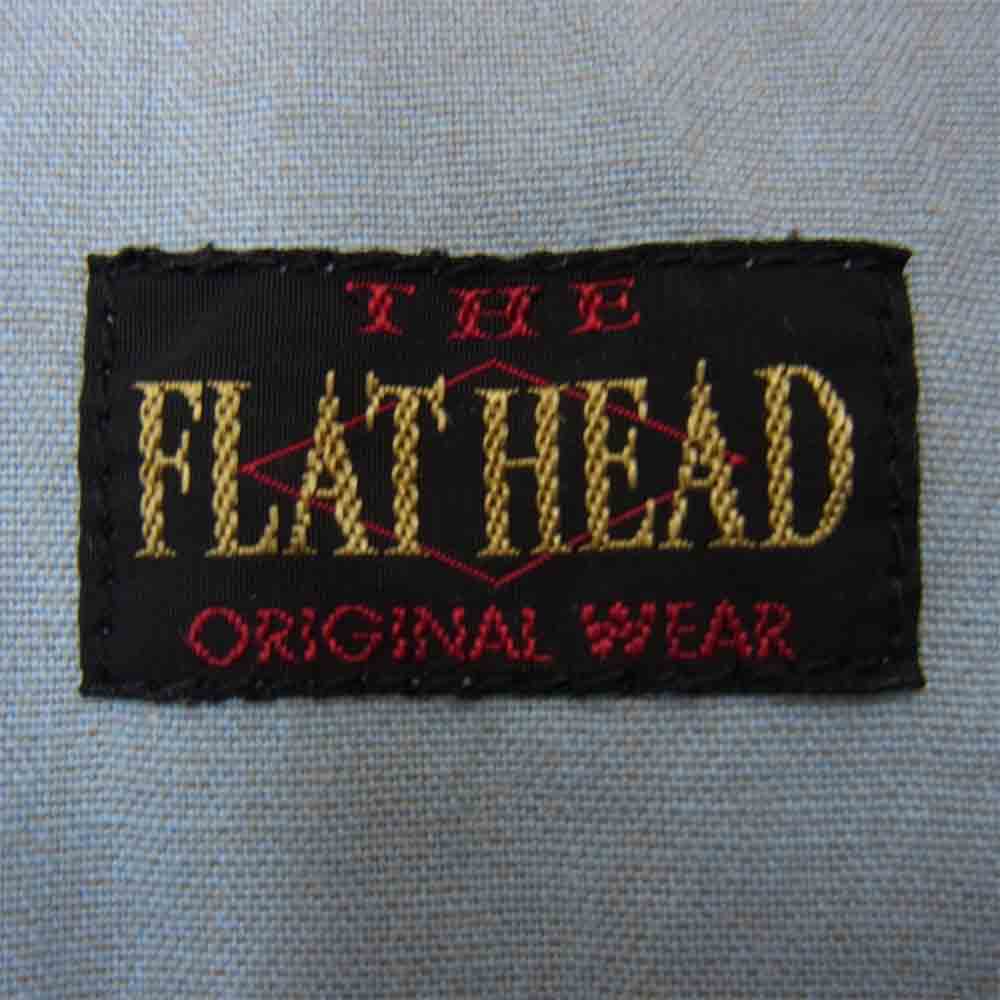 THE FLAT HEAD ザフラットヘッド シャンブレー ウエスタンシャツ ライトブルー系 40【中古】