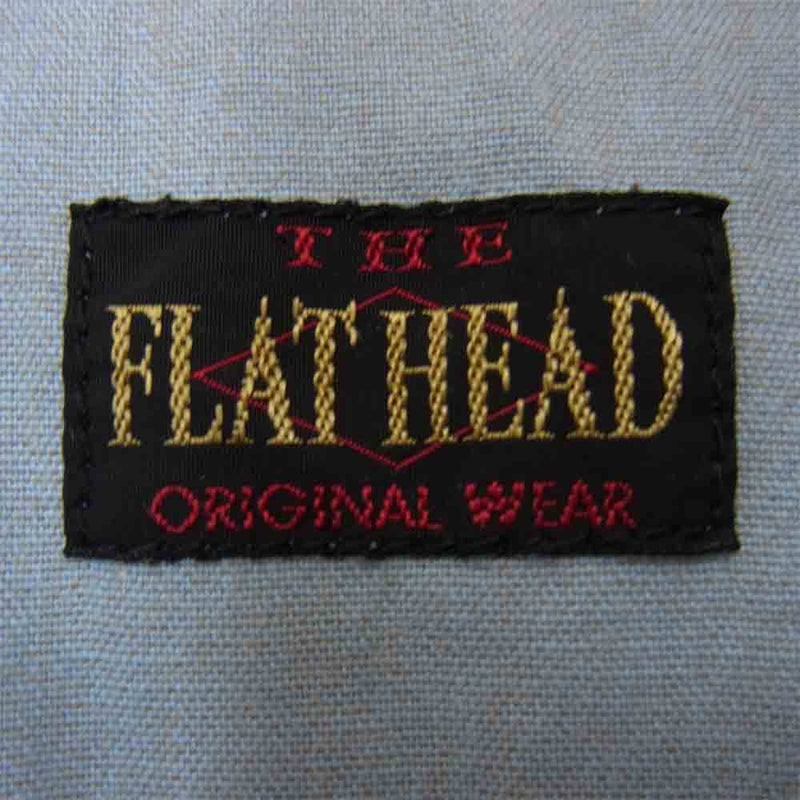 THE FLAT HEAD ザフラットヘッド シャンブレー ウエスタンシャツ ライトブルー系 40【中古】