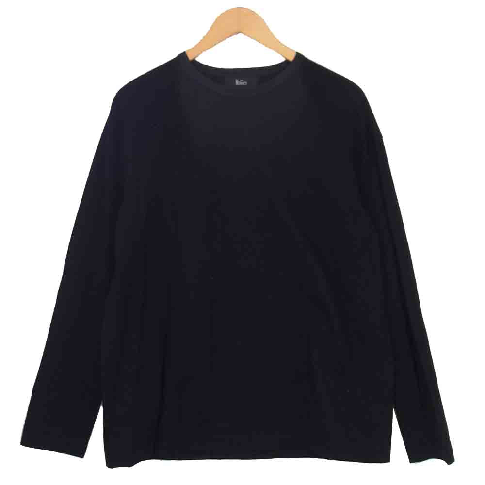 ザリラクス コットン 長袖 クルーネック カットソー ブラック系 F【中古】
