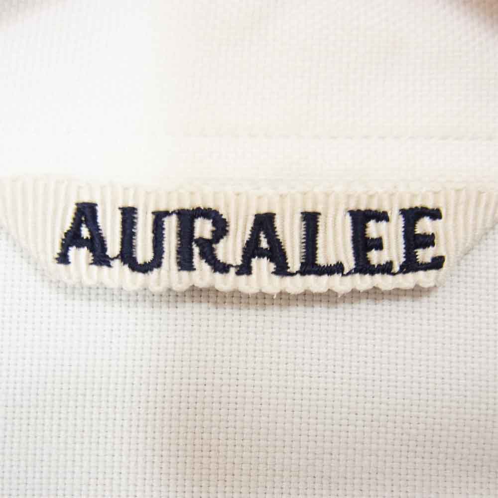 AURALEE オーラリー 18AW A8AS01SO BD ボタンダウン フィンクスコットン オックスフォード シャツ ホワイト系 4【中古】
