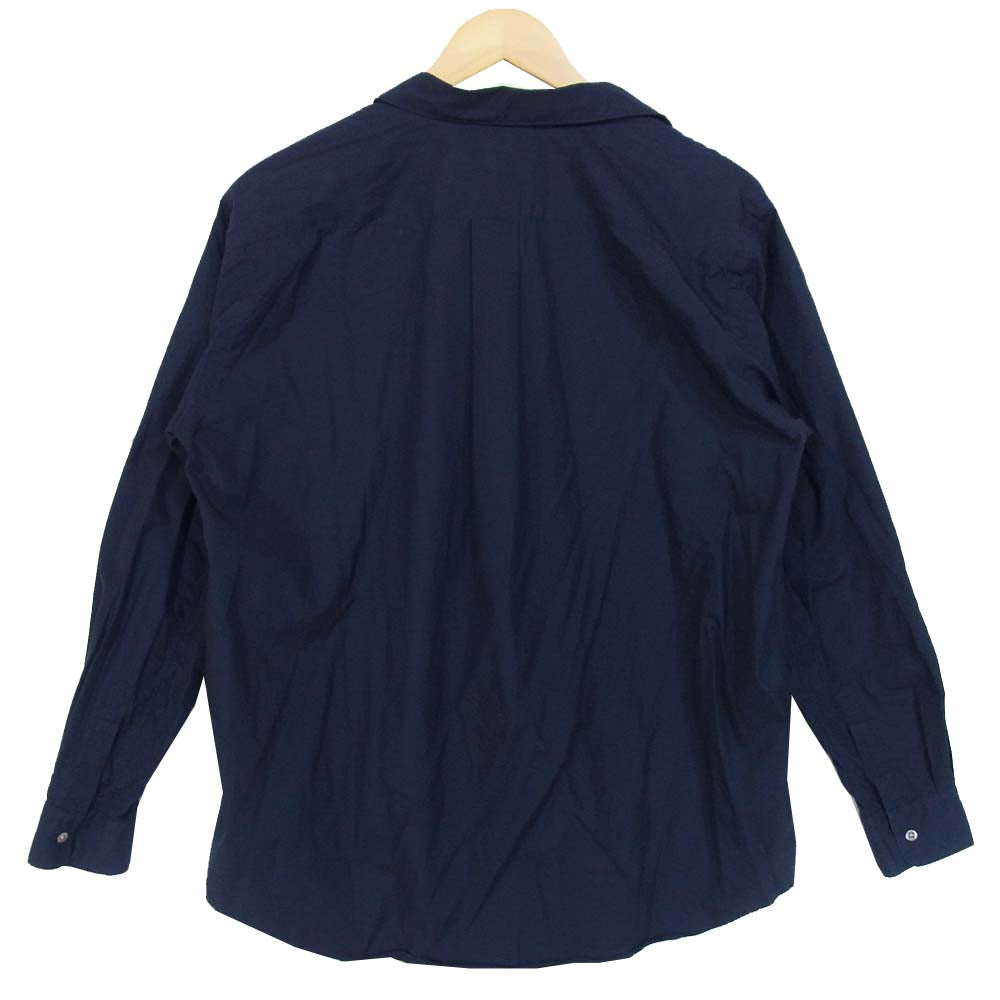 GRAPHPAPER グラフペーパー GM183-50069B REGULAR COLLAR SHIRT レギュラーカラー ロングスリーブ シャツ ネイビー系 2【中古】