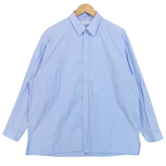 GRAPHPAPER グラフペーパー GM184-50505 × THOMAS MASON トーマスメイソン LS ロングスリーブ シャツ ライトブルー系 F【中古】