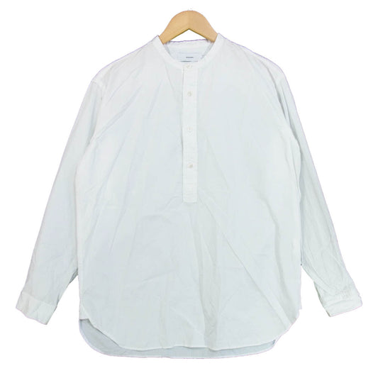 GRAPHPAPER グラフペーパー 18AW GM183-50070B Band Collar Shirt バンドカラーシャツ ホワイト系 1【中古】