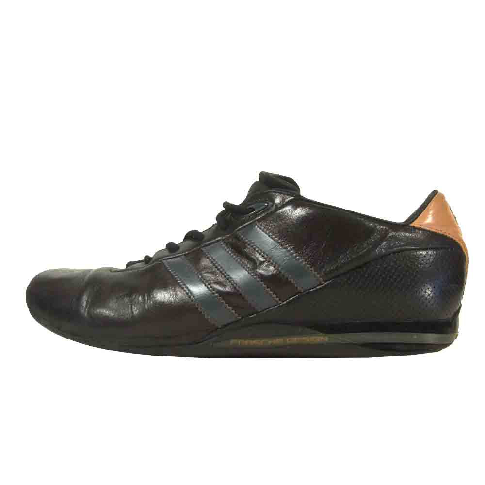 adidas アディダス 18084 PORSCHE DES CL ポルシェ ローカット スニーカー 中国製 ブラック系 28cm【中古】