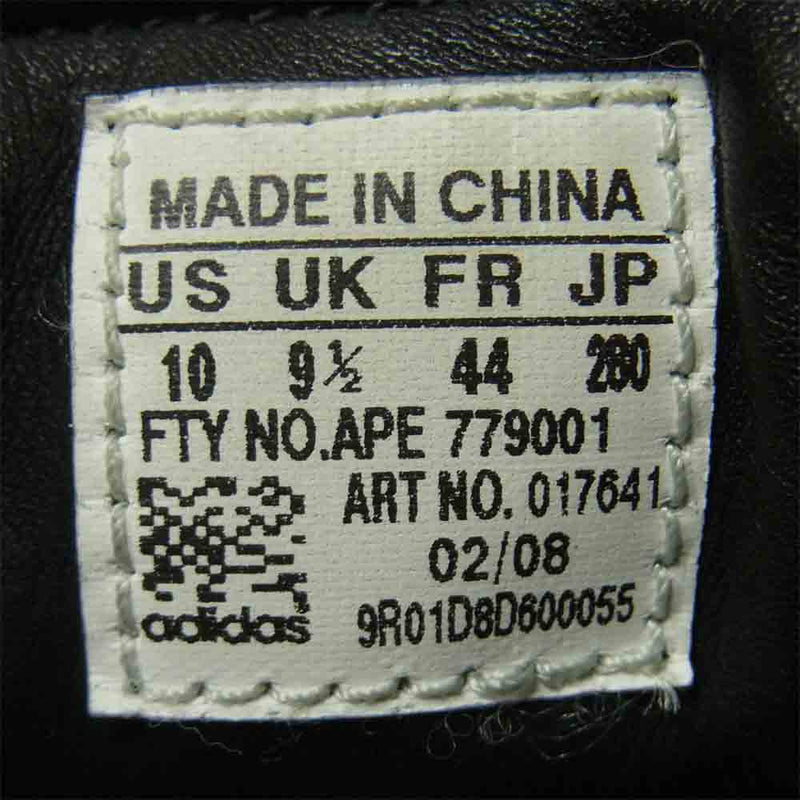 adidas アディダス 18084 PORSCHE DES CL ポルシェ ローカット スニーカー 中国製 ブラック系 28cm【中古】