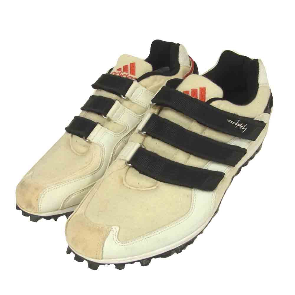 Yohji Yamamoto ヨウジヤマモト 677557 観賞用 adidas Y3 アディダス ワイスリー YY SCALAR ベルクロ ランニングシューズ スニーカー オフホワイト系 27.5cm【中古】