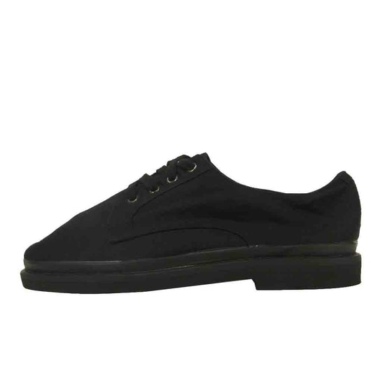 Yohji Yamamoto ヨウジヤマモト POUR HOMME プールオム 80~90s 丸ロゴ キャンバス ローカット スニーカー ブラック系 L【中古】