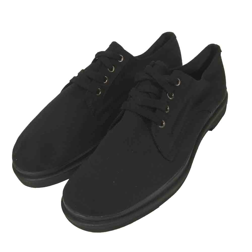 Yohji Yamamoto ヨウジヤマモト POUR HOMME プールオム 80~90s 丸ロゴ キャンバス ローカット スニーカー ブラック系 L【中古】