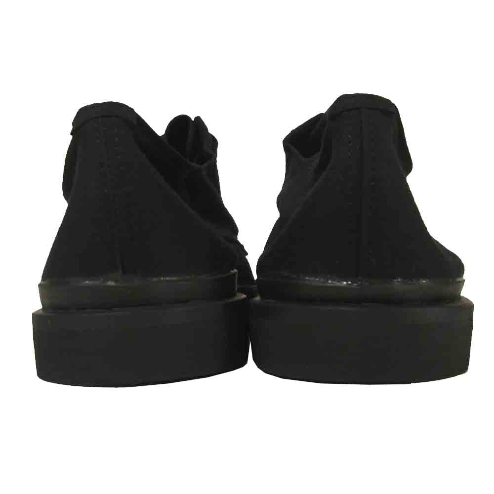 Yohji Yamamoto ヨウジヤマモト POUR HOMME プールオム 80~90s 丸ロゴ キャンバス ローカット スニーカー ブラック系 L【中古】