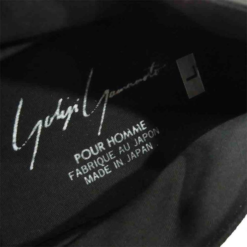 Yohji Yamamoto ヨウジヤマモト POUR HOMME プールオム 80~90s 丸ロゴ キャンバス ローカット スニーカー ブラック系 L【中古】
