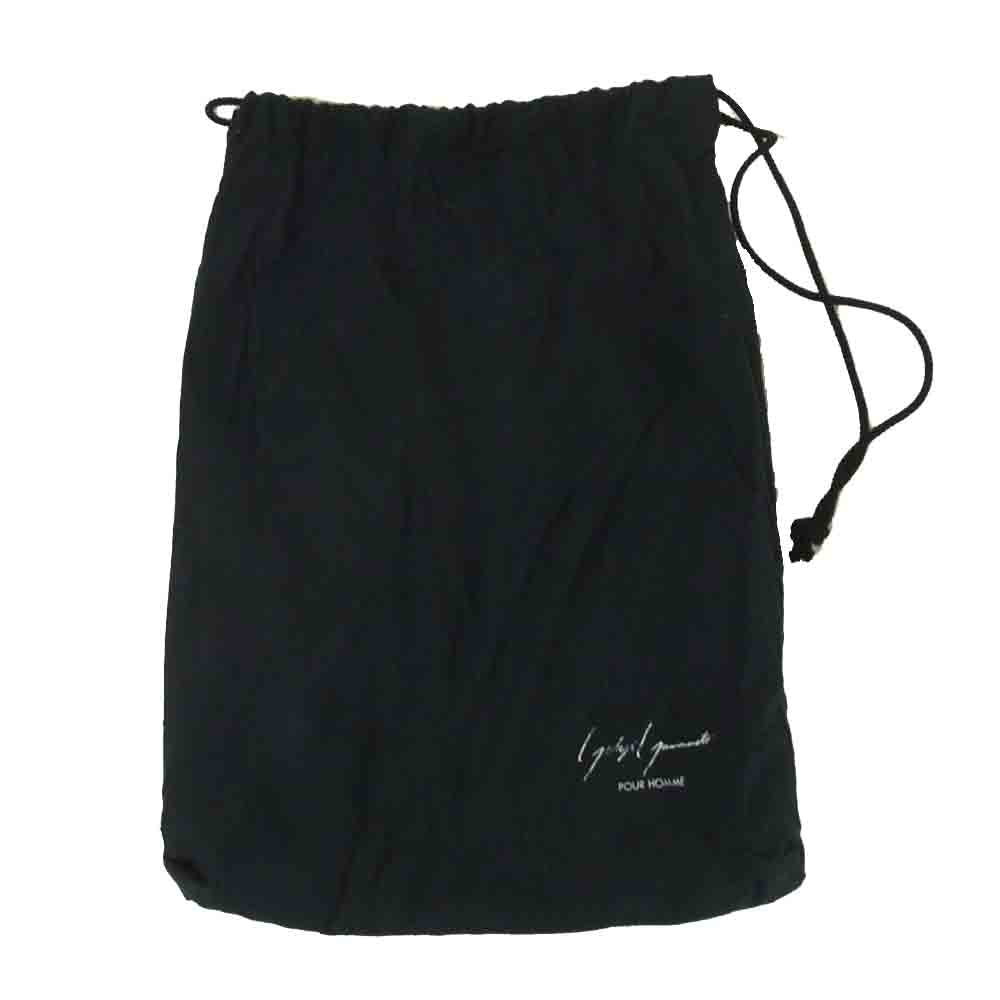 Yohji Yamamoto ヨウジヤマモト POUR HOMME プールオム 80~90s 丸ロゴ キャンバス ローカット スニーカー ブラック系 L【中古】