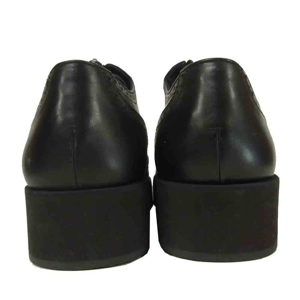 Yohji Yamamoto ヨウジヤマモト POUR HOMME プールオム センタージップ ウィングチップ 厚底 シューズ ブラック系 実寸28.5cm程度【中古】