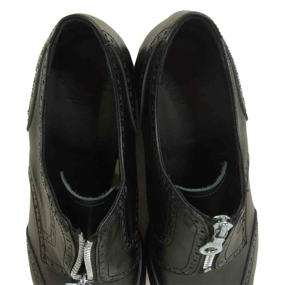 Yohji Yamamoto ヨウジヤマモト POUR HOMME プールオム センタージップ ウィングチップ 厚底 シューズ ブラック系 実寸28.5cm程度【中古】