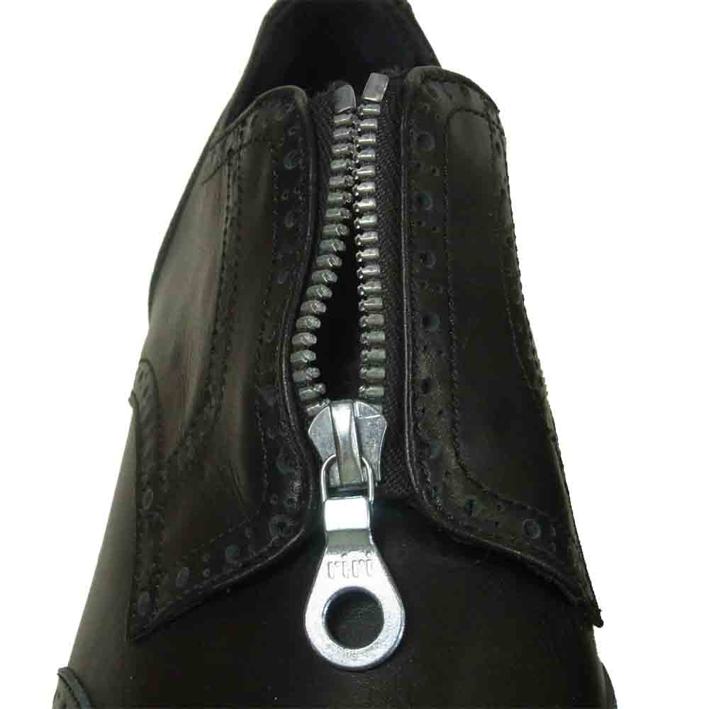 Yohji Yamamoto ヨウジヤマモト POUR HOMME プールオム センタージップ ウィングチップ 厚底 シューズ ブラック系 実寸28.5cm程度【中古】