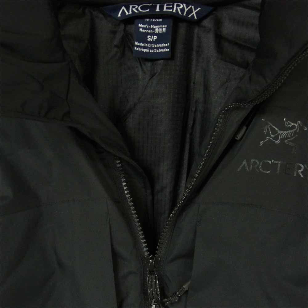 ARC'TERYX アークテリクス 15383 LEAF COLD WX JACKET SV リーフ コールド 中綿 ジャケット ブラック系 S【新古品】【未使用】【中古】
