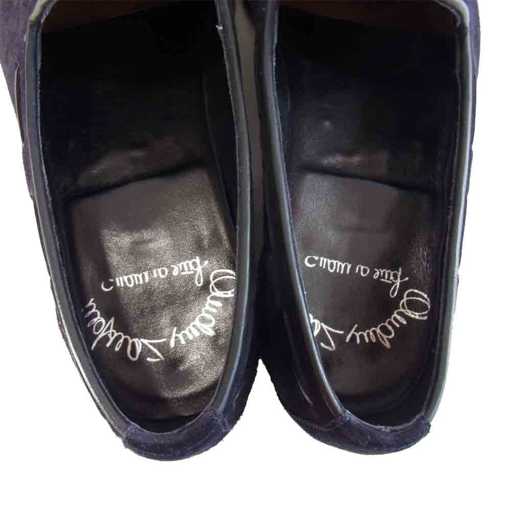 Santoni サントーニ MCNC14113LA1SRXXU53 スエード ペニー ローファー ネイビー系 5【中古】