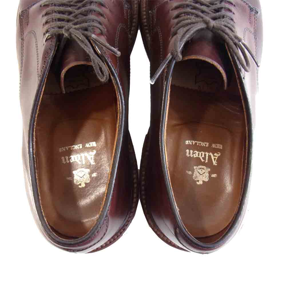 ALDEN オールデン 29364F 5EYE UNLINED P-TOE OX アンラインドゥ オックスフォード シューズ ブラウン系 6【美品】【中古】