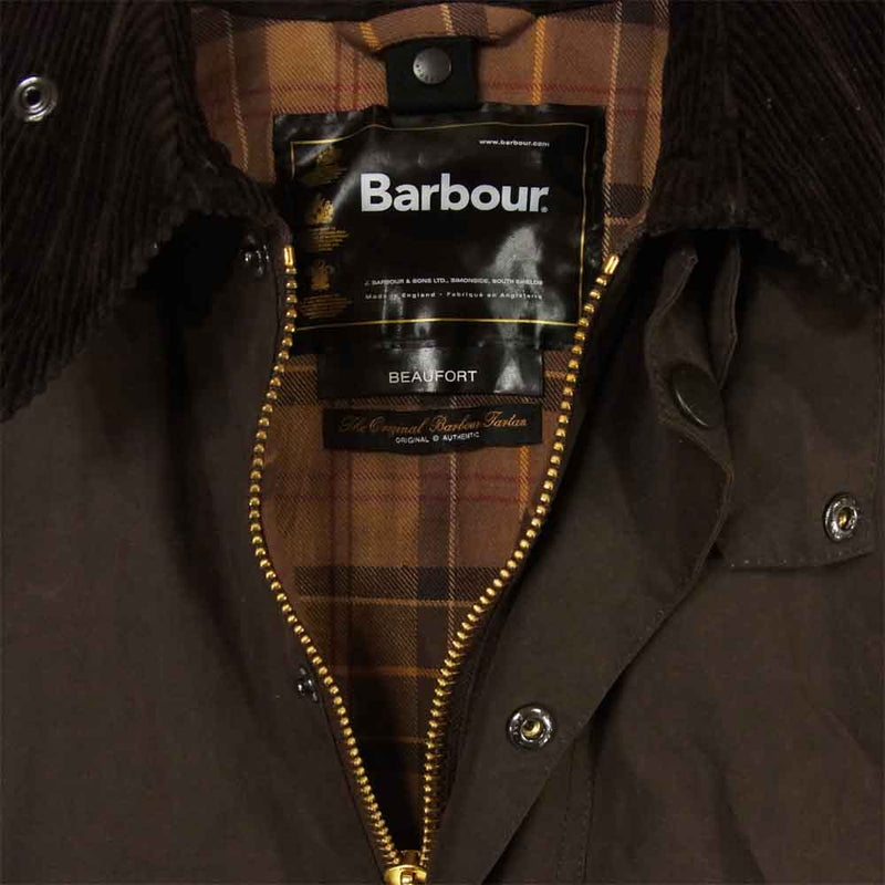 Barbour バブアー 英国製 国内正規品 1702250 BEAUFORT ビューフォート オイルドジャケット ダークブラウン系【中古】