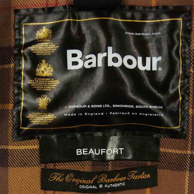Barbour バブアー 英国製 国内正規品 1702250 BEAUFORT ビューフォート オイルドジャケット ダークブラウン系【中古】