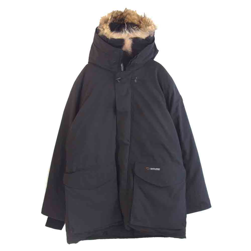 CANADA GOOSE カナダグース 6528MR ONTARIO PARKA オンタリオ パーカ ダウン ジャケット ブラック系 M【中古】