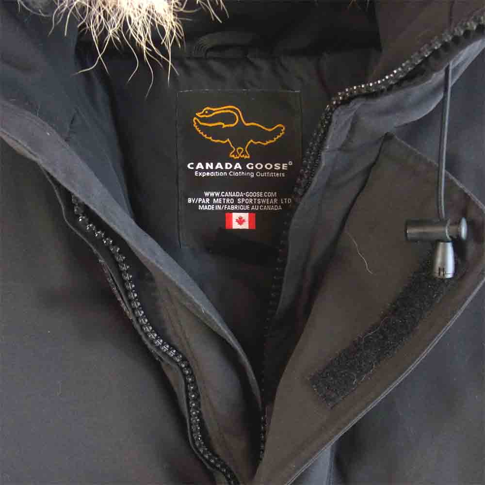 CANADA GOOSE カナダグース 6528MR ONTARIO PARKA オンタリオ パーカ ダウン ジャケット ブラック系 M【中古】