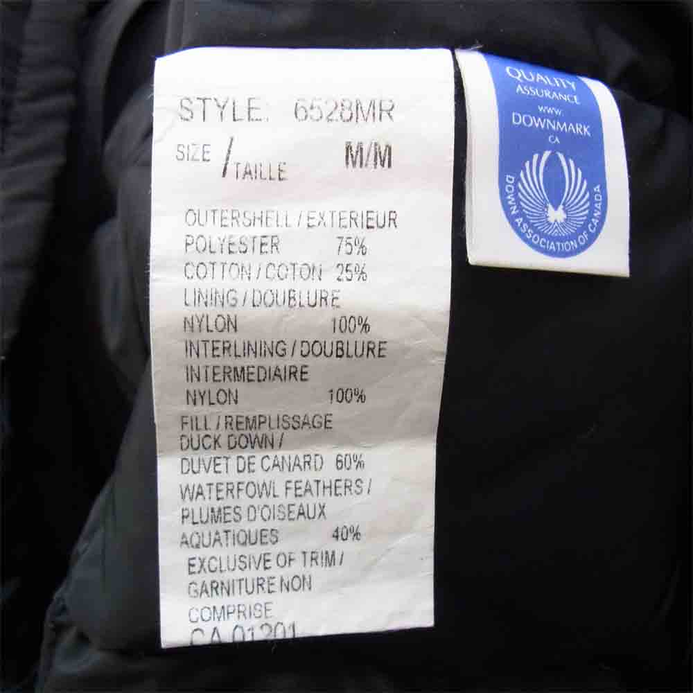 CANADA GOOSE カナダグース 6528MR ONTARIO PARKA オンタリオ パーカ ダウン ジャケット ブラック系 M【中古】
