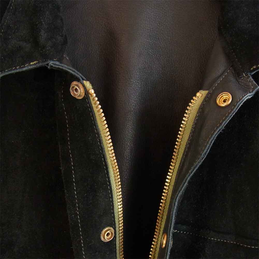 LYNCH SILVERSMITH リンチシルバースミス  Welder Jacket ウェルダー スエード レザー ジャケット ブラック系 S【中古】