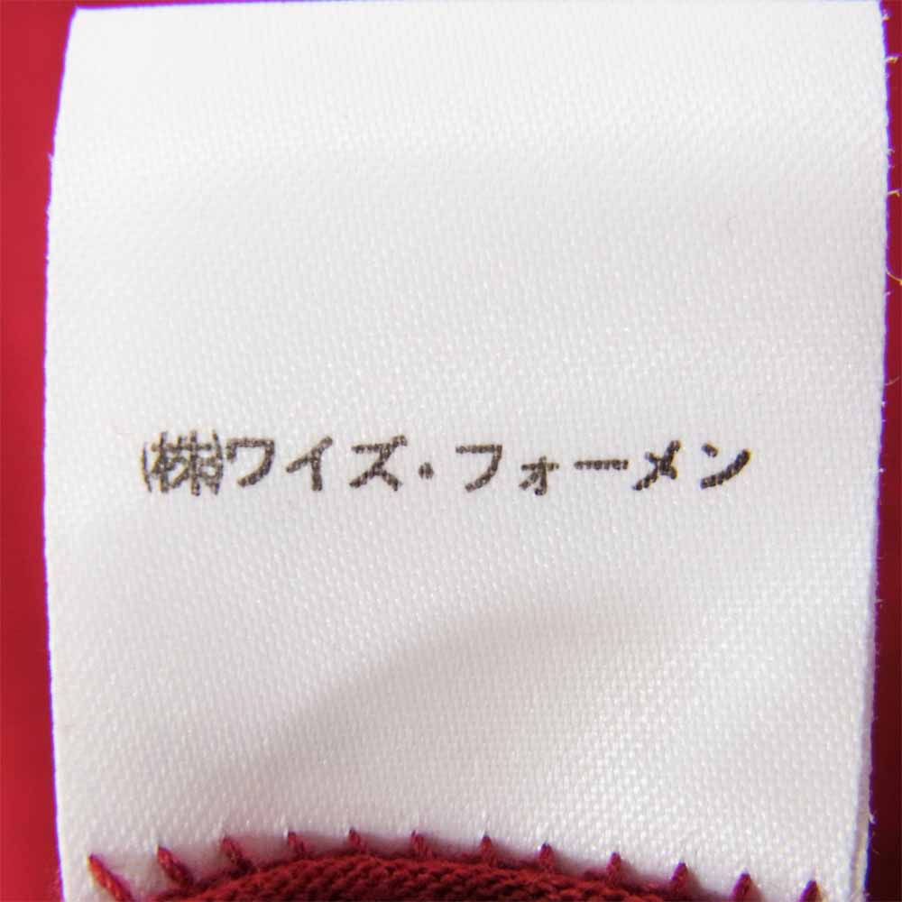 Yohji Yamamoto ヨウジヤマモト Y's for men ワイズフォーメン 80s 初期タグ ロゴプリント 半袖Tシャツ エンジ系 サイズ表記無【中古】