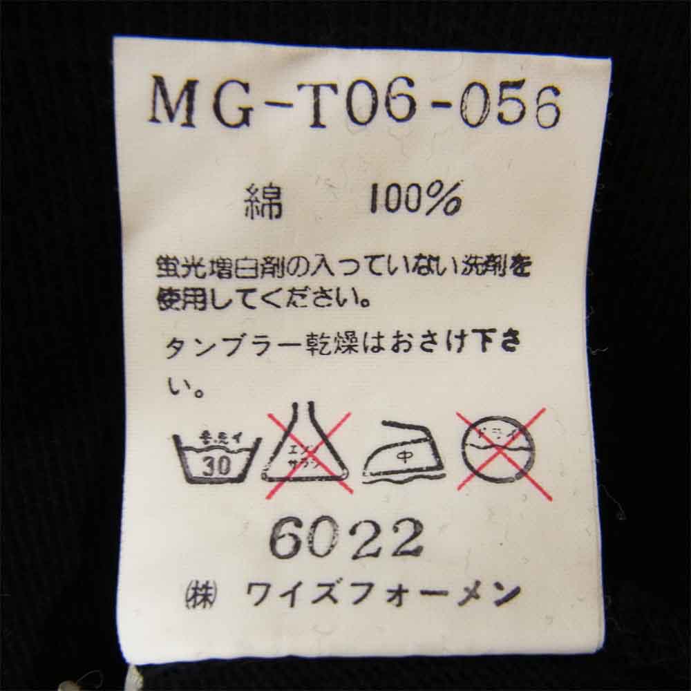 Yohji Yamamoto ヨウジヤマモト Y's for men ワイズフォーメン ロゴ刺繍 長袖Tシャツ ブラック系 サイズ表記無【中古】