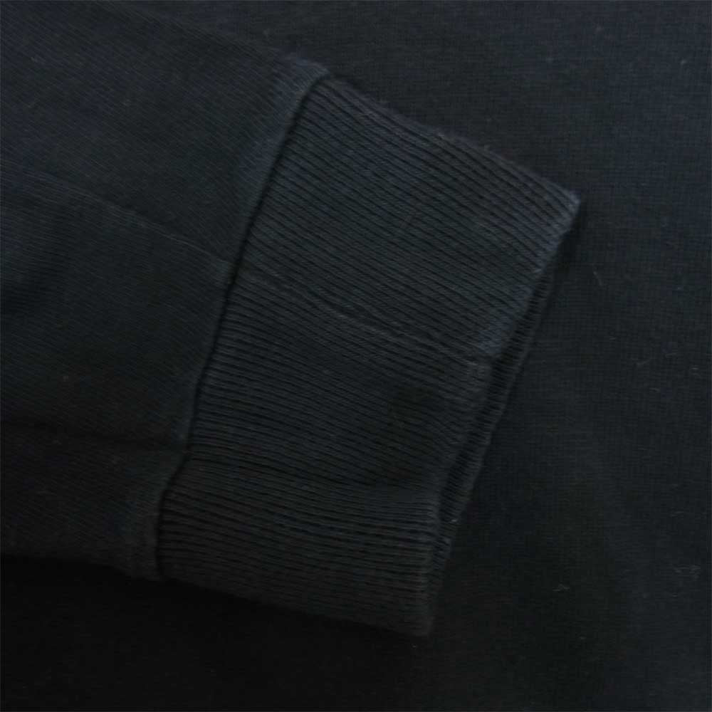 Yohji Yamamoto ヨウジヤマモト Y's for men ワイズフォーメン ロゴ刺繍 長袖Tシャツ ブラック系 サイズ表記無【中古】