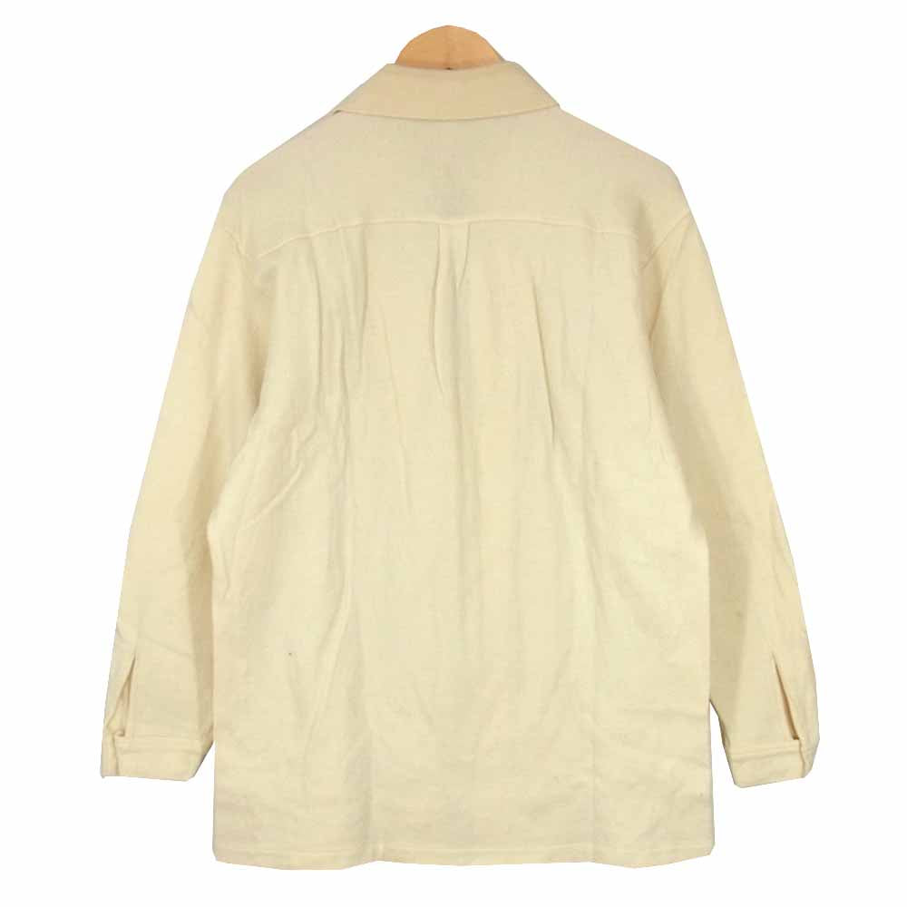 Yohji Yamamoto ヨウジヤマモト POUR HOMME プールオム ジップアップ ニット ジャケット オフホワイト系 M【中古】