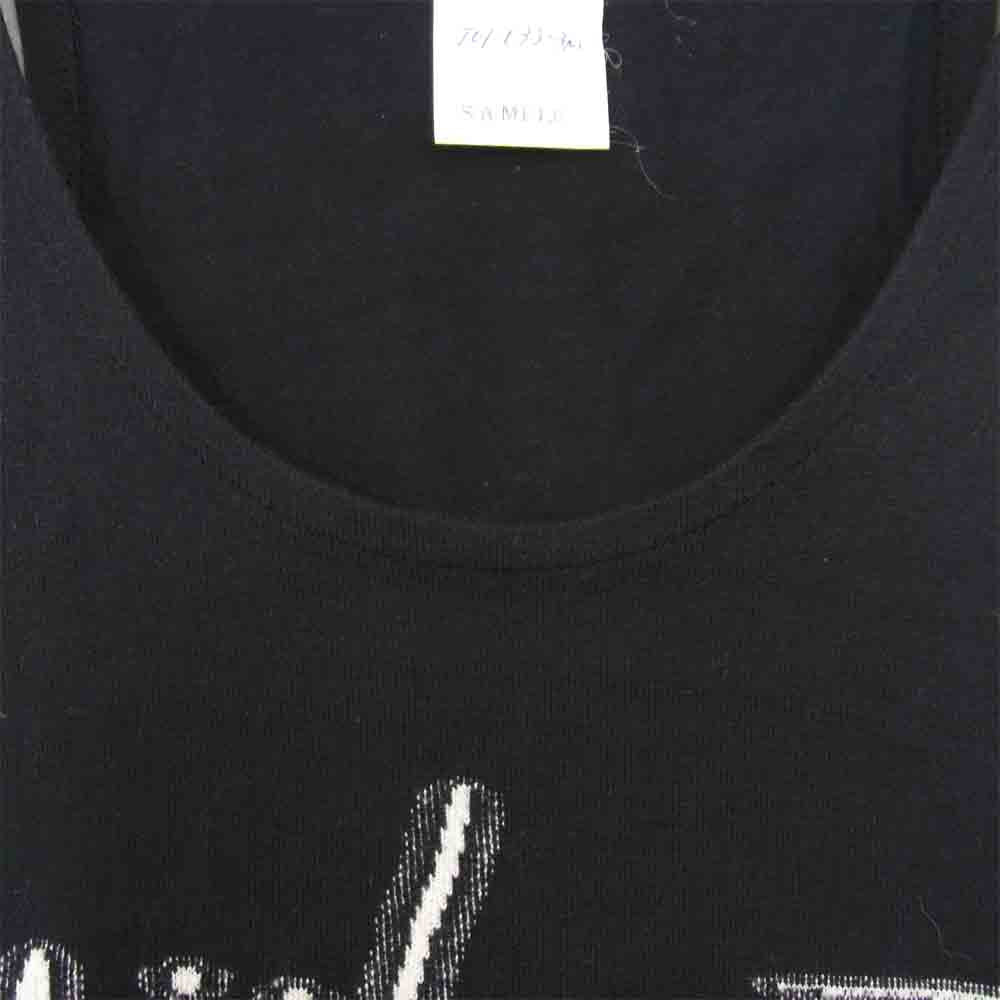 Yohji Yamamoto ヨウジヤマモト POUR HOMME プールオム 80~90s 丸ロゴ 初期タグ ロゴプリント タンクトップ 黒 ブラック系【中古】