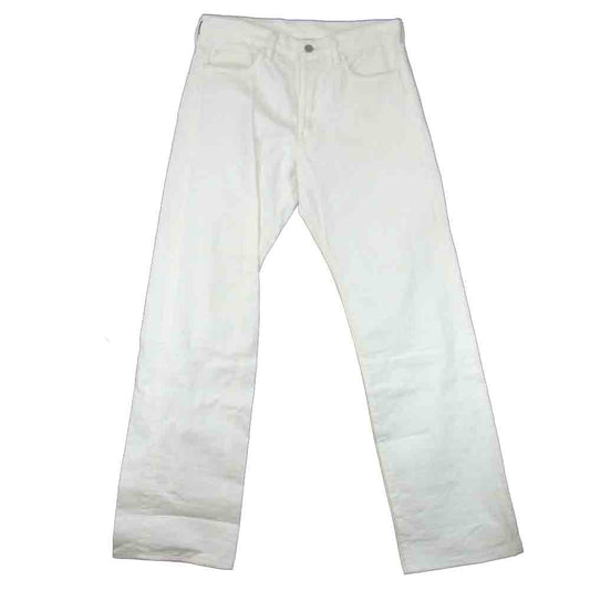 Yohji Yamamoto ヨウジヤマモト jeans ワイドストレート ホワイトデニムパンツ ホワイト系 34【中古】