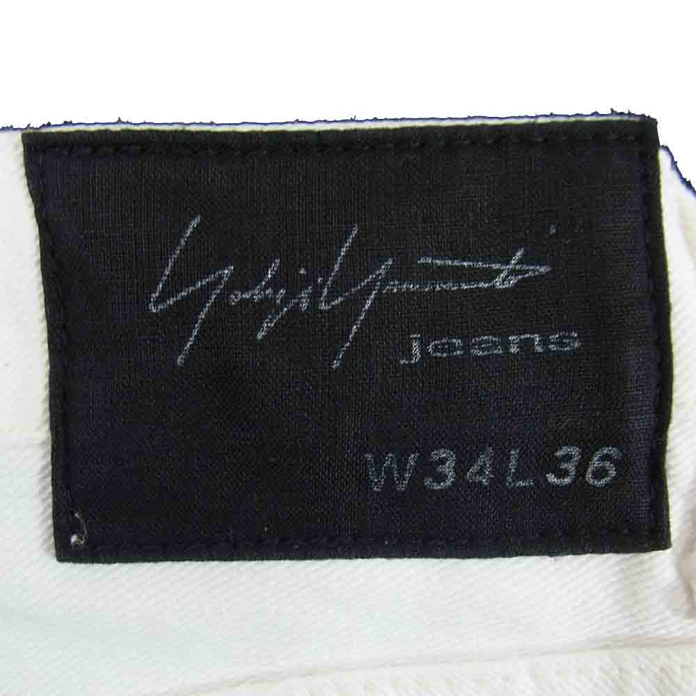 Yohji Yamamoto ヨウジヤマモト jeans ワイドストレート ホワイトデニムパンツ ホワイト系 34【中古】