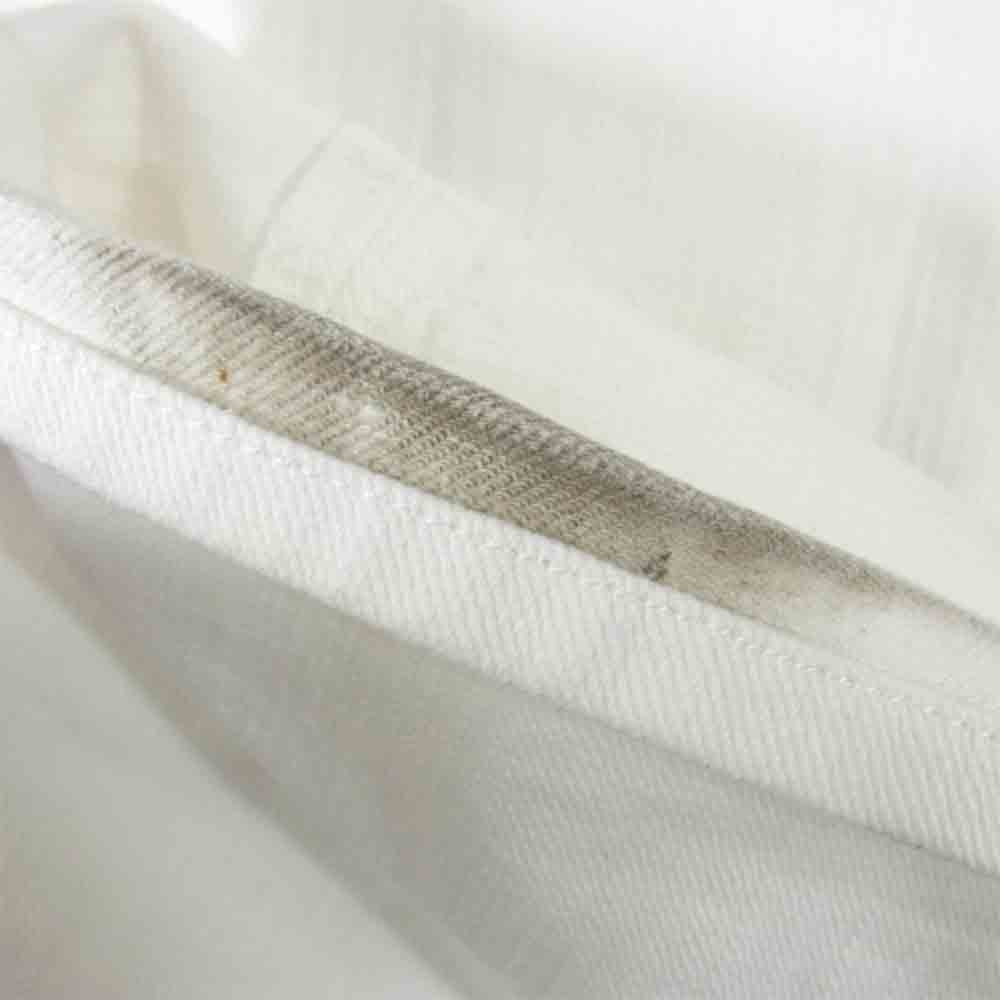 Yohji Yamamoto ヨウジヤマモト jeans ワイドストレート ホワイトデニムパンツ ホワイト系 34【中古】