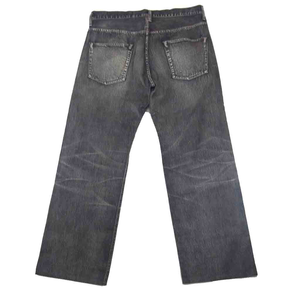 Yohji Yamamoto ヨウジヤマモト Y's for men ワイズフォーメン ウォッシュ加工 ワイド デニムパンツ ブラック系 サイズ表記無【中古】