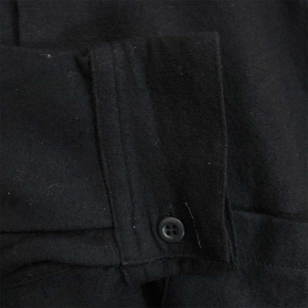 Yohji Yamamoto ヨウジヤマモト Y's for men ワイズフォーメン ビッグシルエット ウール ニット シャツ ブラック系 サイズ表記無【中古】