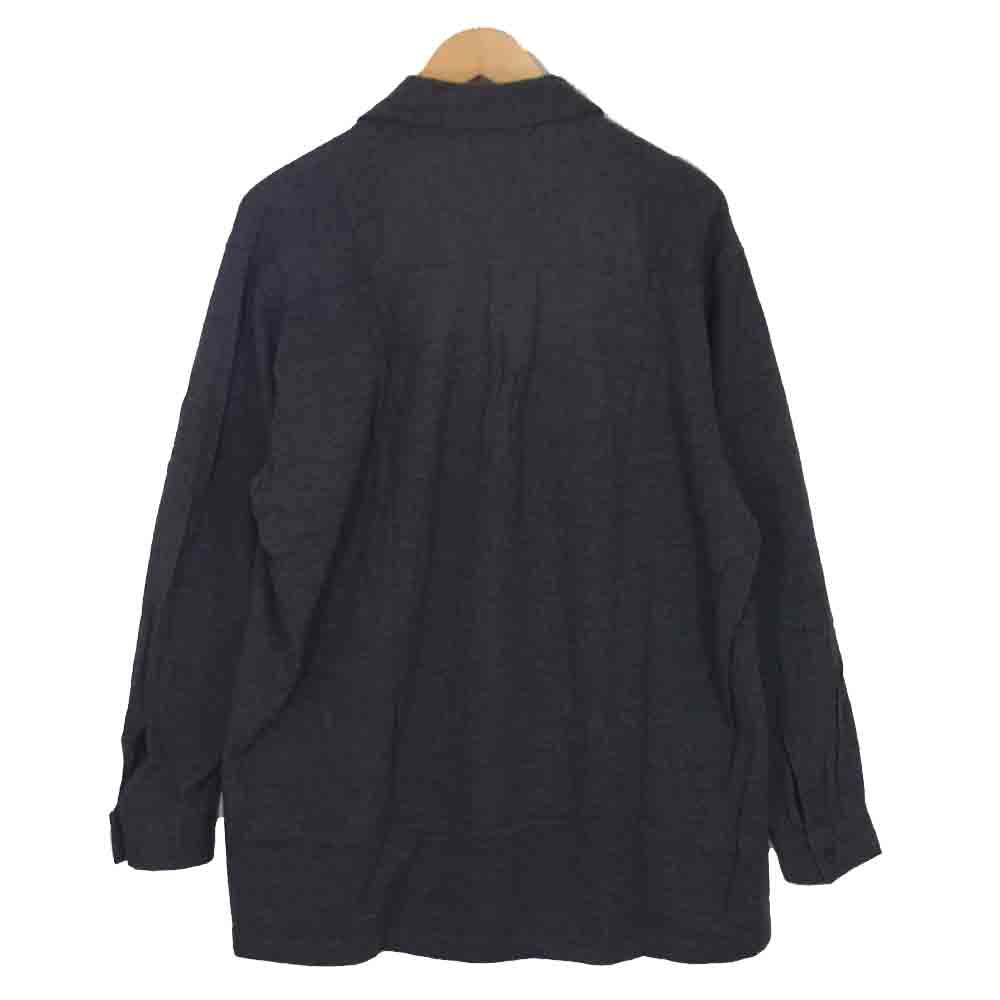 Yohji Yamamoto ヨウジヤマモト POUR HOMME プールオム 80~90s 丸ロゴ 初期タグ ニット シャツ ダークグレー系 サイズ表記無【中古】