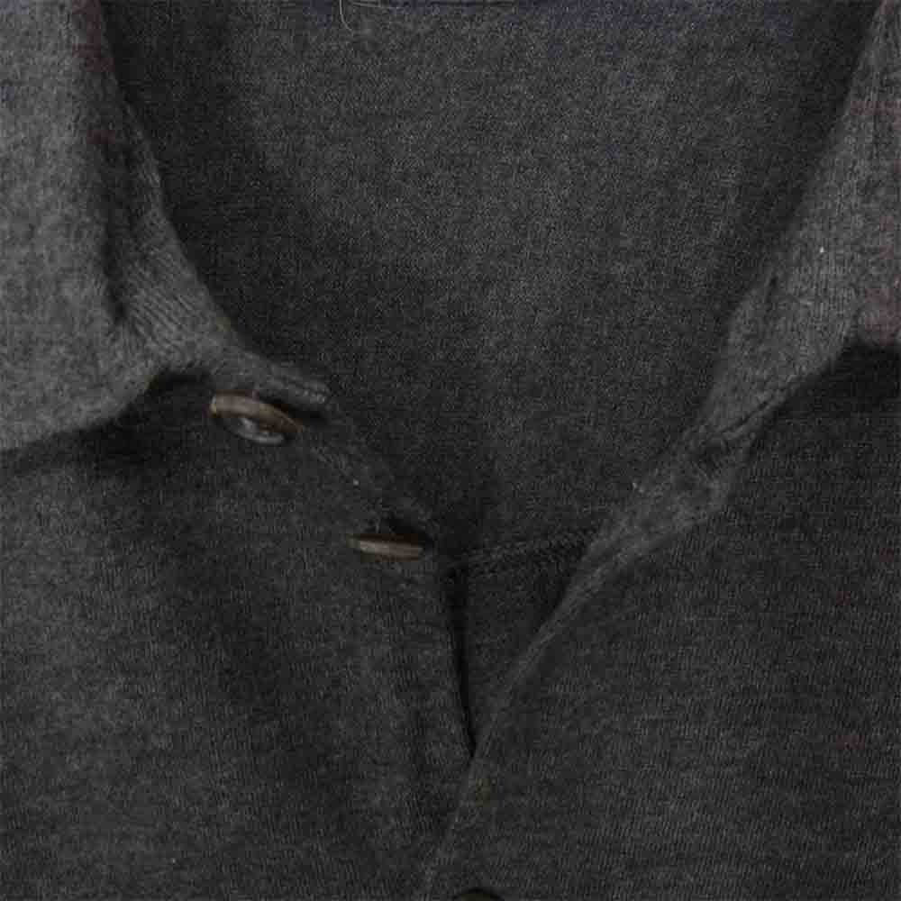 Yohji Yamamoto ヨウジヤマモト POUR HOMME プールオム 80~90s 丸ロゴ 初期タグ ニット シャツ ダークグレー系 サイズ表記無【中古】