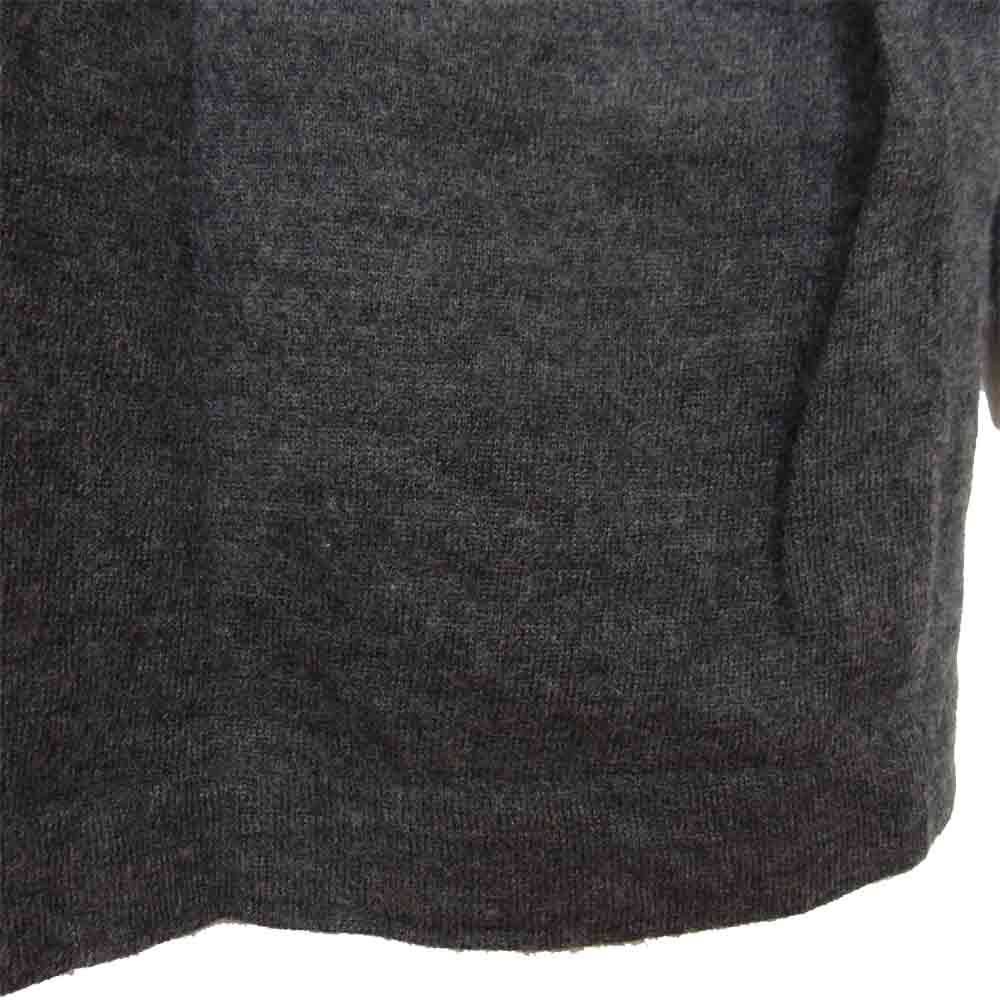 Yohji Yamamoto ヨウジヤマモト POUR HOMME プールオム 80~90s 丸ロゴ 初期タグ ニット シャツ ダークグレー系 サイズ表記無【中古】