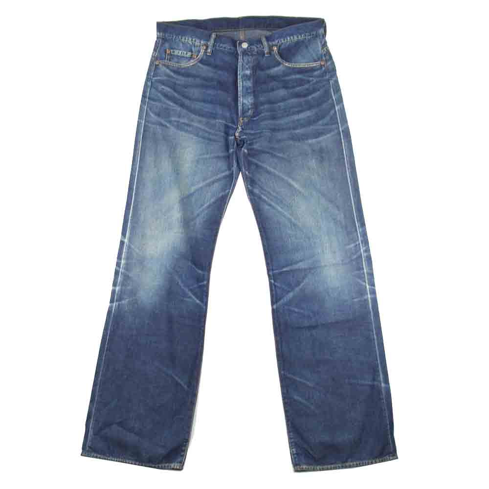 Yohji Yamamoto ヨウジヤマモト Y'S AT WORK ワイズアットワーク スレキ女優プリント ライトオンス デニムパンツ インディゴブルー系 36【中古】