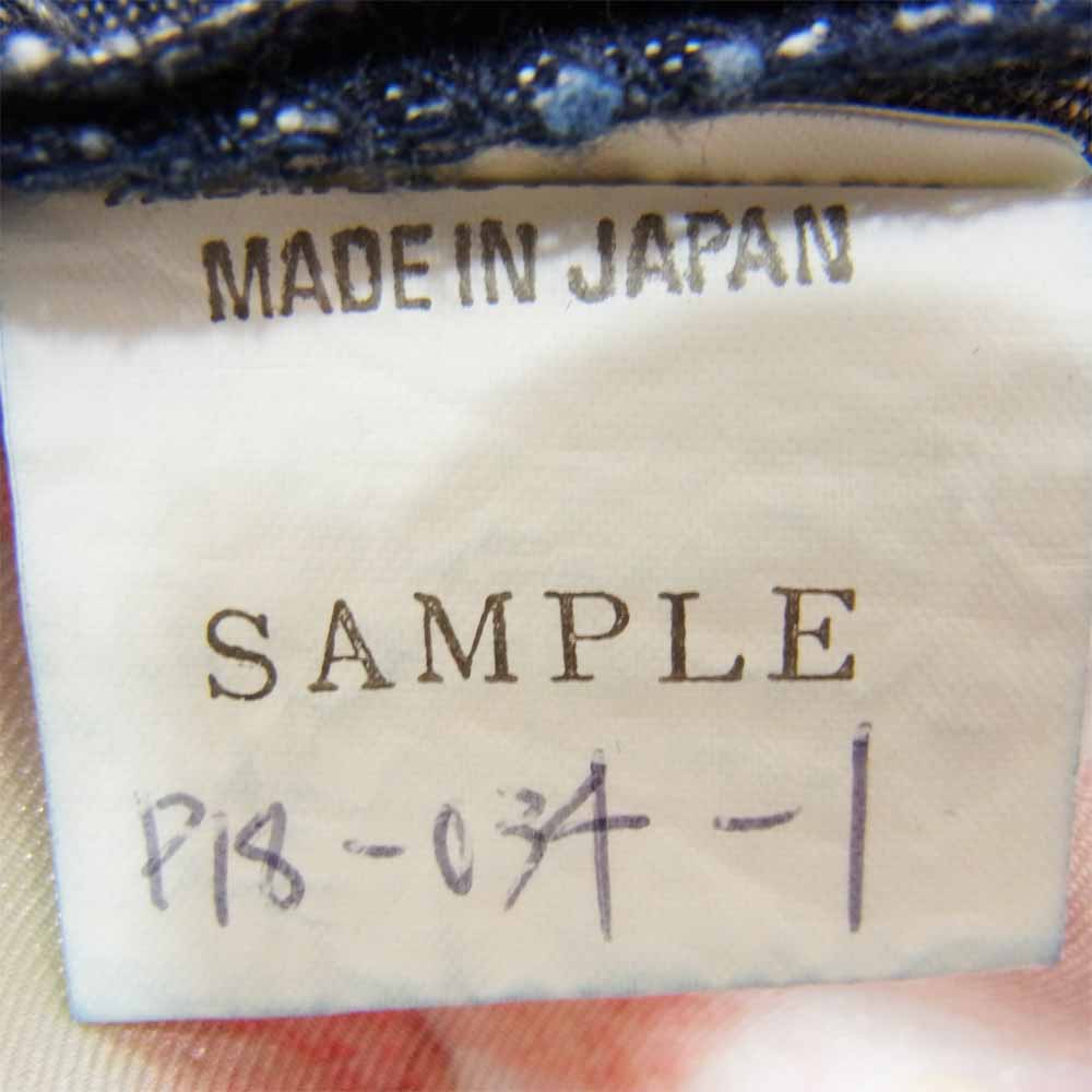 Yohji Yamamoto ヨウジヤマモト Y'S AT WORK ワイズアットワーク スレキ女優プリント ライトオンス デニムパンツ インディゴブルー系 36【中古】