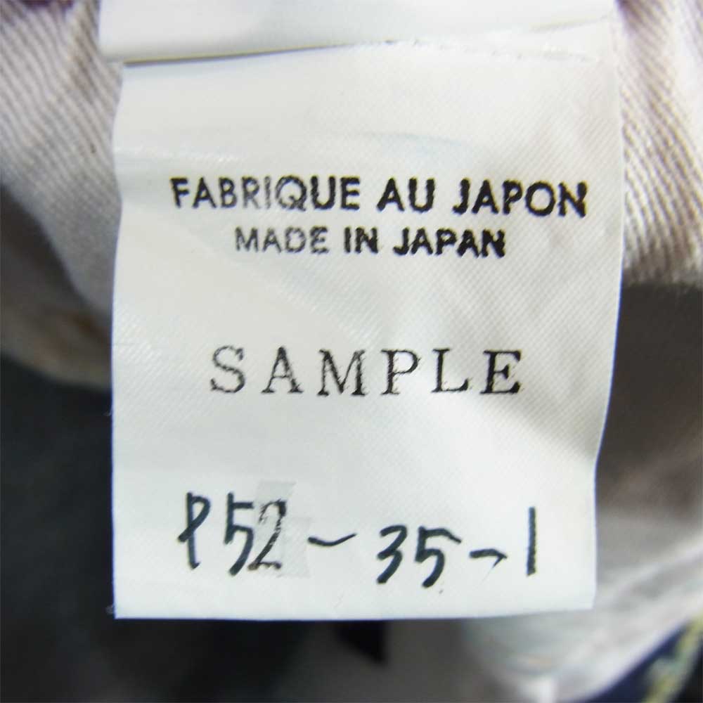 Yohji Yamamoto ヨウジヤマモト Y-3 ワイスリー × Spotted Horse スポッテッドホース 抜染プリント ファイヤーロゴ セルビッジ デニムパンツ インディゴブルー系 36【中古】